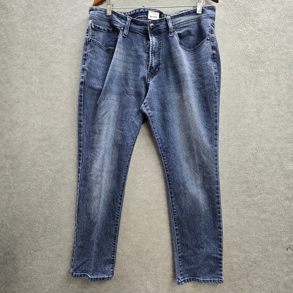 MBX Men Jeans‎ 36X30 Blue Denim Slim Tapered 26" Inseam